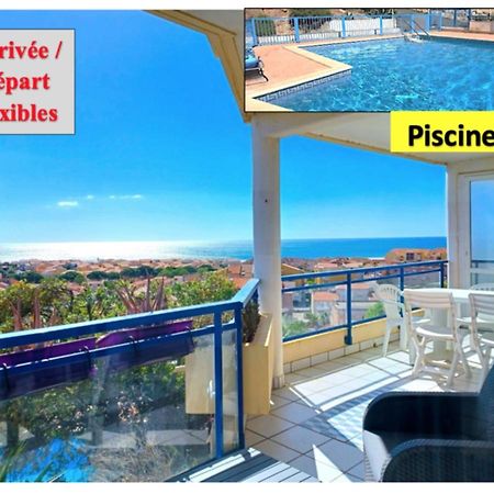 Plain-Pied, Terrasse, Piscine, Pleine Vue Mer, Plage A 6' A Pied, Parking, Wifi Fleury  Extérieur photo