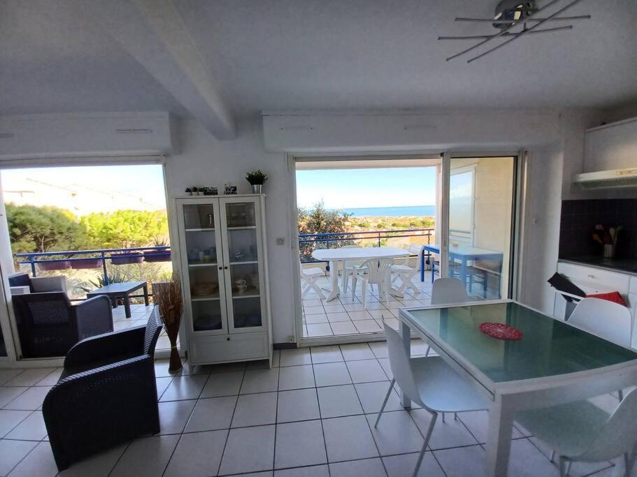 Plain-Pied, Terrasse, Piscine, Pleine Vue Mer, Plage A 6' A Pied, Parking, Wifi Fleury  Extérieur photo