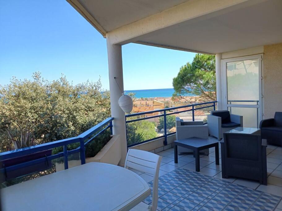 Plain-Pied, Terrasse, Piscine, Pleine Vue Mer, Plage A 6' A Pied, Parking, Wifi Fleury  Extérieur photo