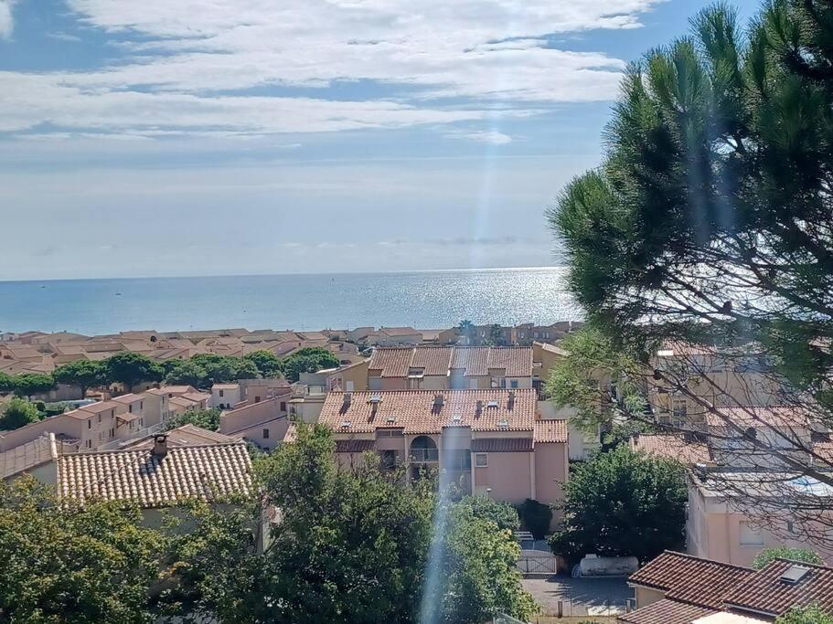 Plain-Pied, Terrasse, Piscine, Pleine Vue Mer, Plage A 6' A Pied, Parking, Wifi Fleury  Extérieur photo