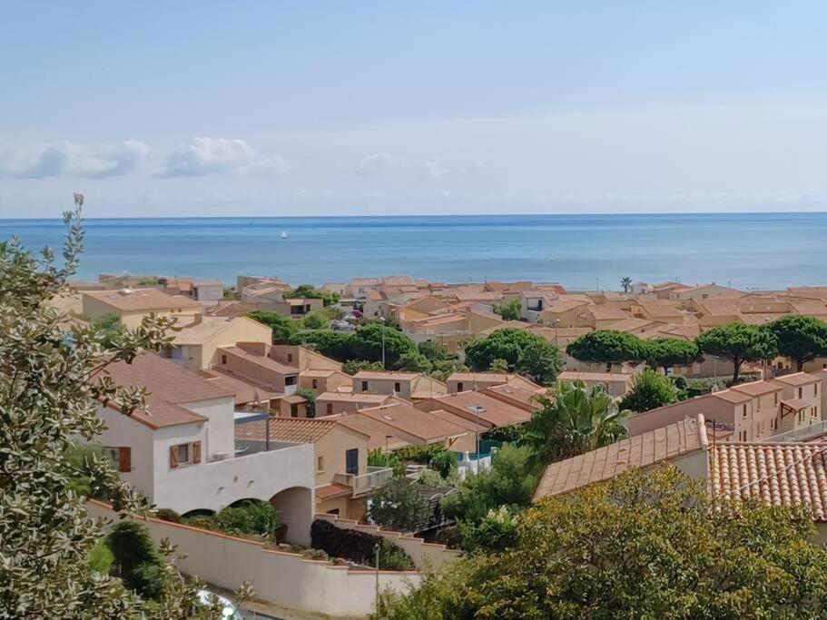Plain-Pied, Terrasse, Piscine, Pleine Vue Mer, Plage A 6' A Pied, Parking, Wifi Fleury  Extérieur photo